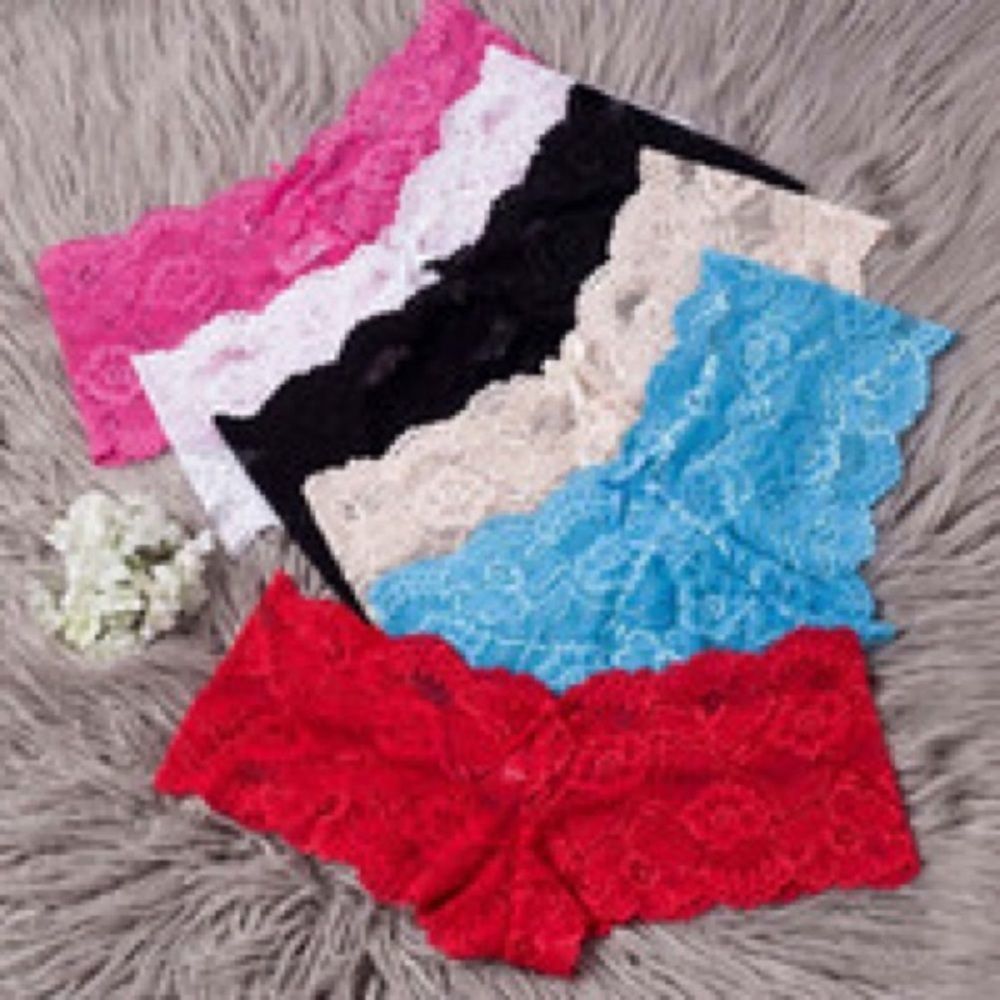 Blue Lace trim Women Underwear